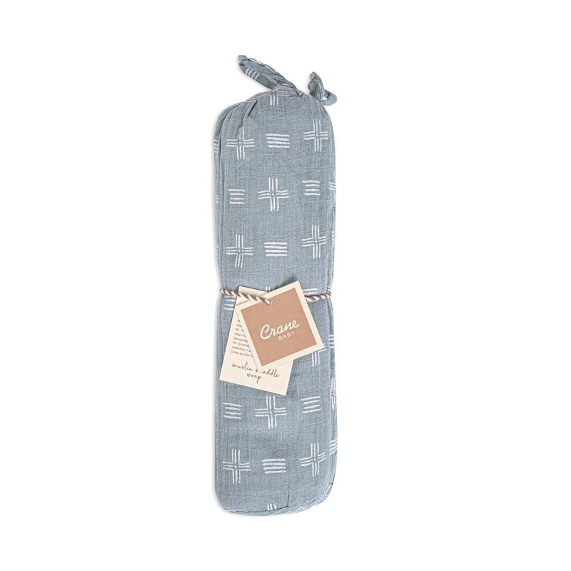 Crane Baby Single Swaddle - Ezra River Dash