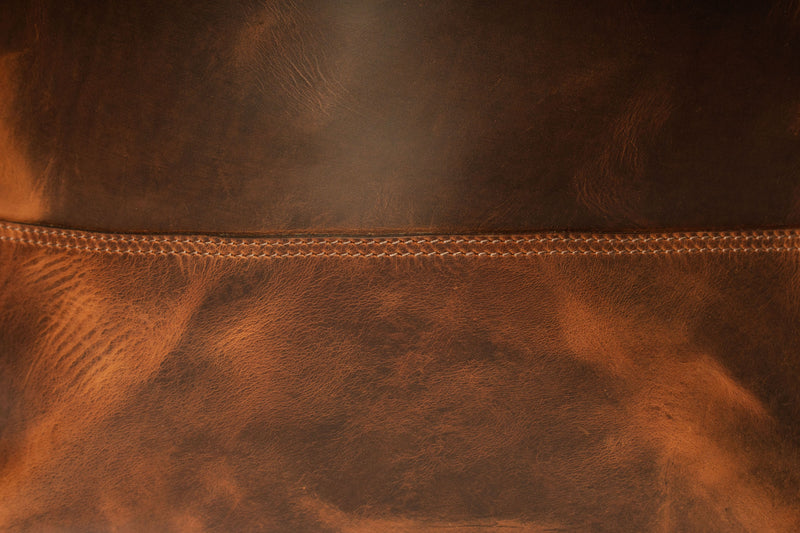Camden Leather Tote - Whiskey