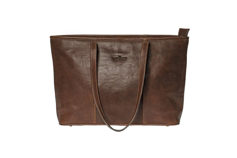 Charleston Leather Tote - Cognac