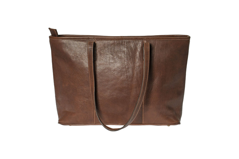 Charleston Leather Tote - Cognac