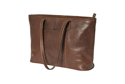 Charleston Leather Tote - Cognac
