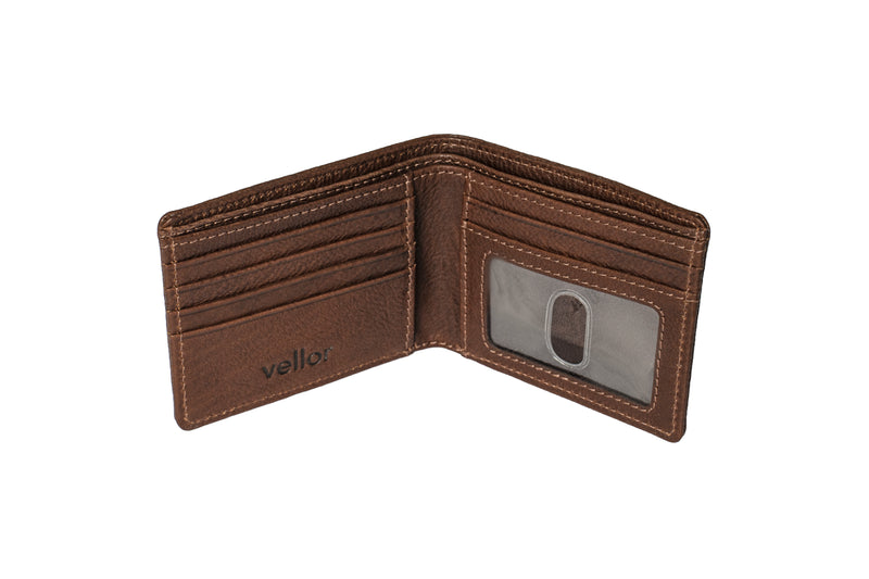 Clayton Leather Wallet - Cognac