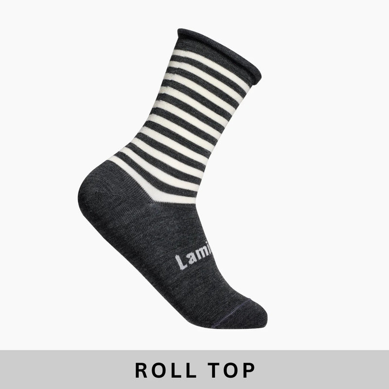 Lamington Merino Crew Roll Top Socks - Man - Piha
