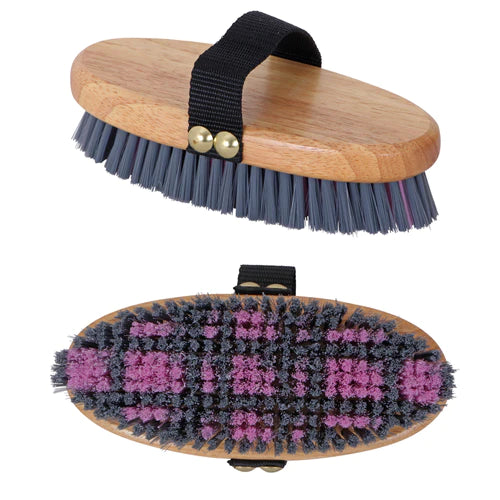 Blue Tag Plaid Body Brush