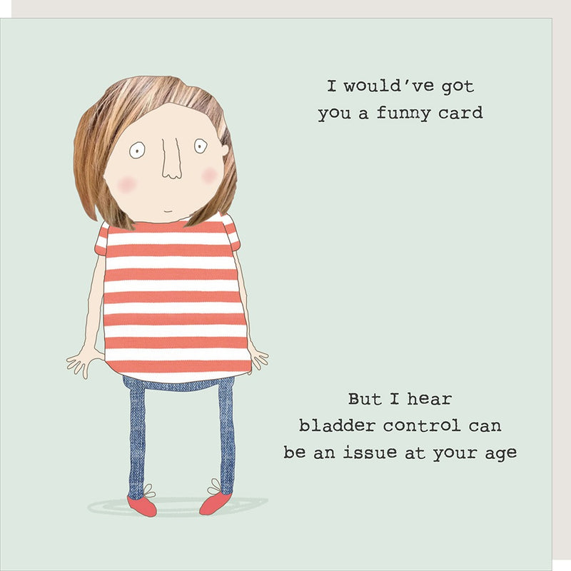 Rosie Made a thing - Bladder Control Card