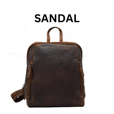 Greenwood Anna Leather Backpack - Sandal