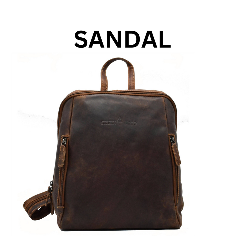 Greenwood Anna Leather Backpack - Sandal