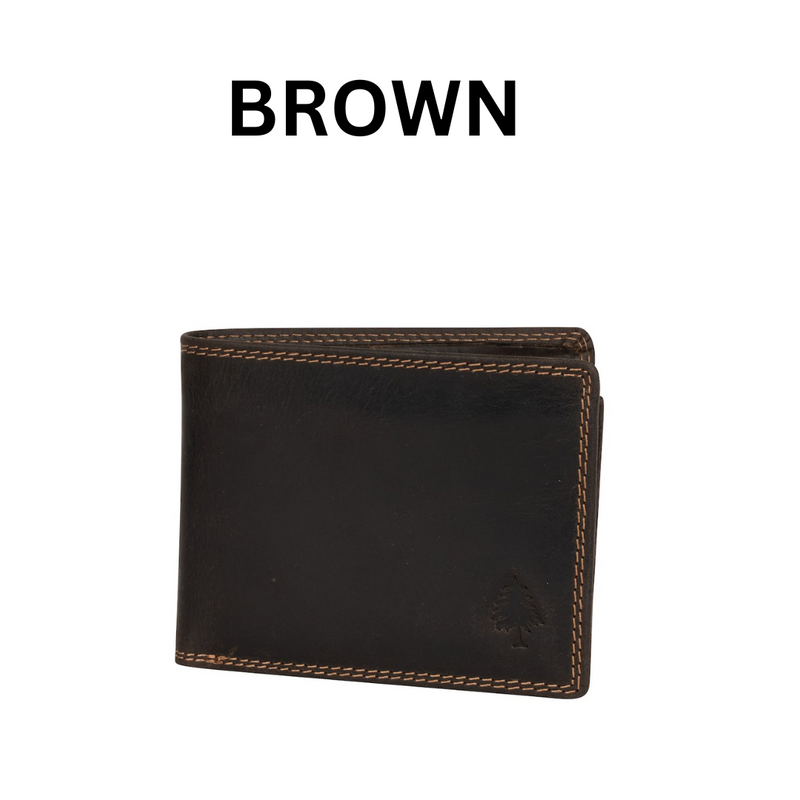 Greenwood Lithgow Leather Wallet - Brown