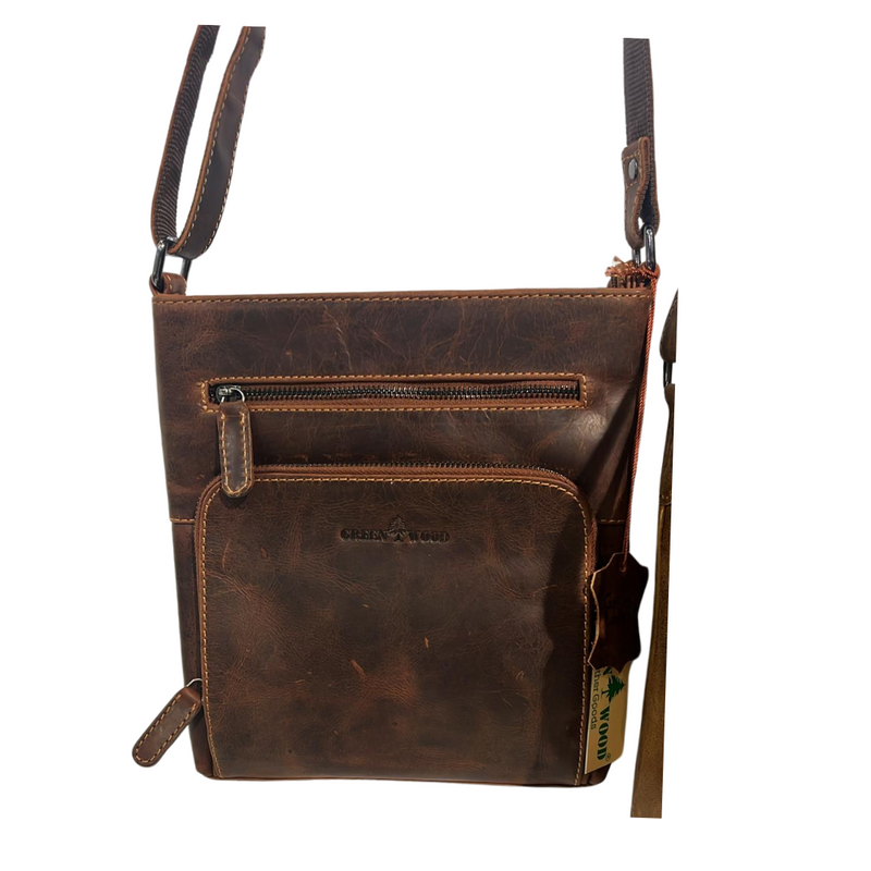Greenwood Greymouth Leather Shoulder Bag - Sandal