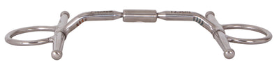 Platinum SS Full Cheek Eggbutt Bit With Roller