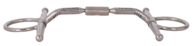 Platinum SS Full Cheek Eggbutt Bit With Roller