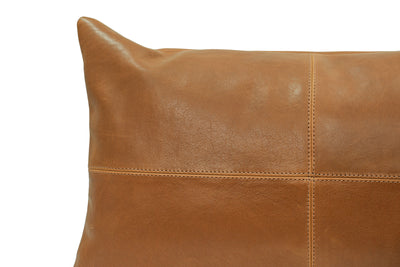 Havana Leather Cushion - Whiskey