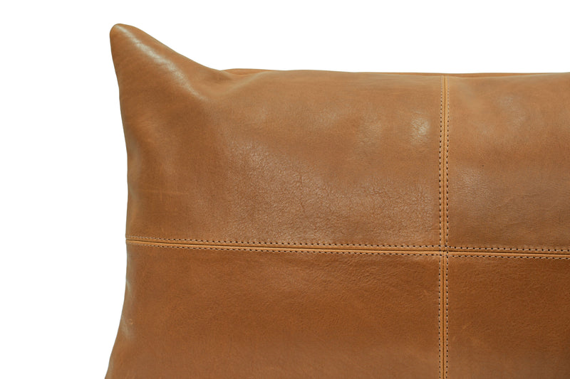 Havana Leather Cushion - Whiskey