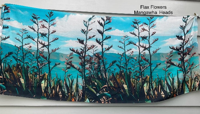 The Scarf Co - Flax Flowers - Mangawhai Heads Scarf