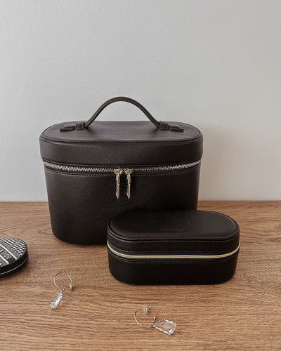 Louenhide Juliette and Charlee Cosmetic Case Set - Black