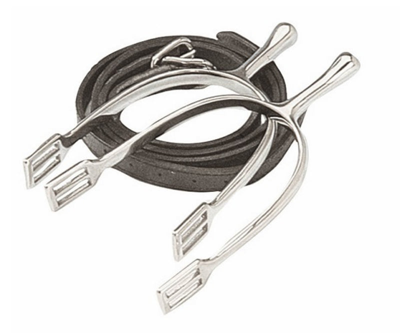 Korsteel Long Neck Dressage Spurs With Straps - Ladies