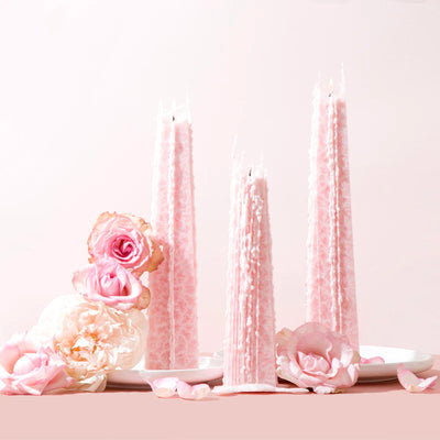 Living Light Icicle Candle - Peony Rose