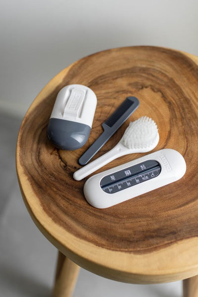 LUMA Brush and Comb Set - Iron Blue