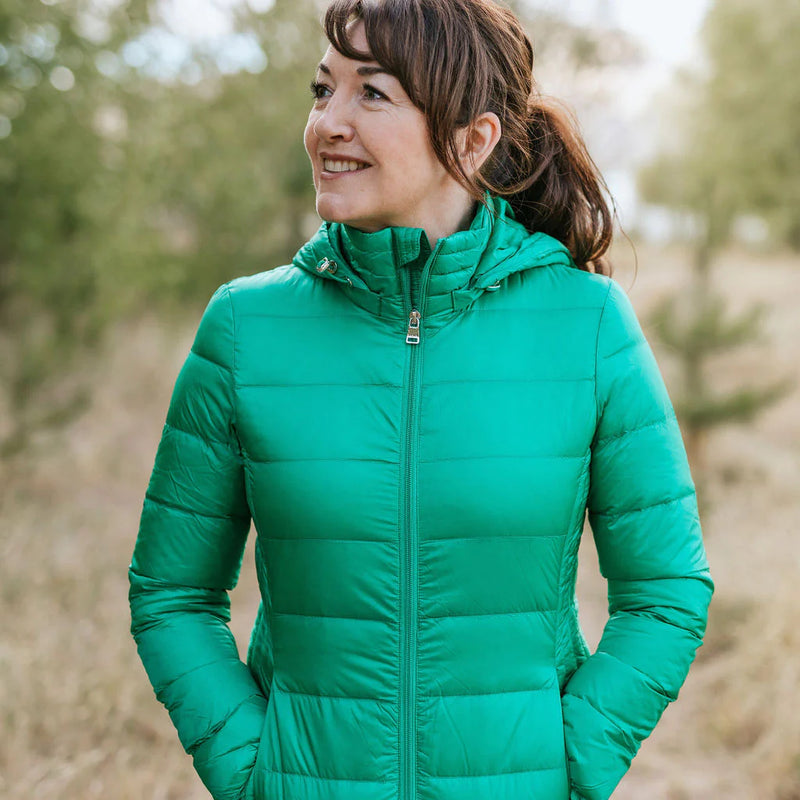 Moke Lynn Ladies Hooded 90/10 Down Jacket