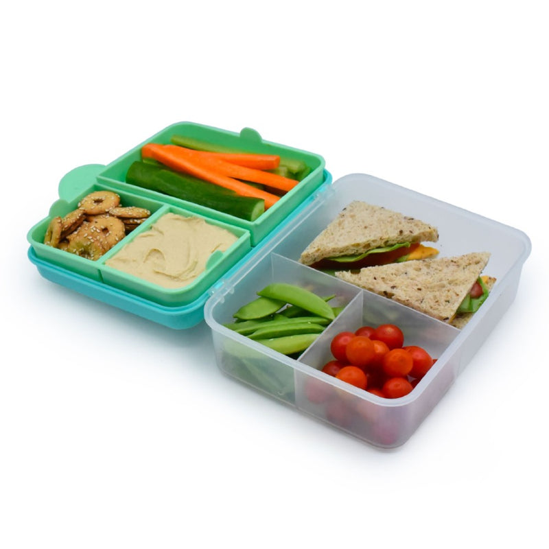 Melii 2 Tier Bento Box - Blue and Mint