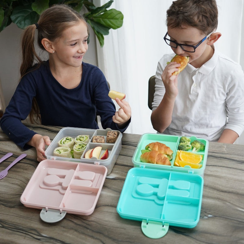 Melii 2 Tier Bento Box - Blue and Mint