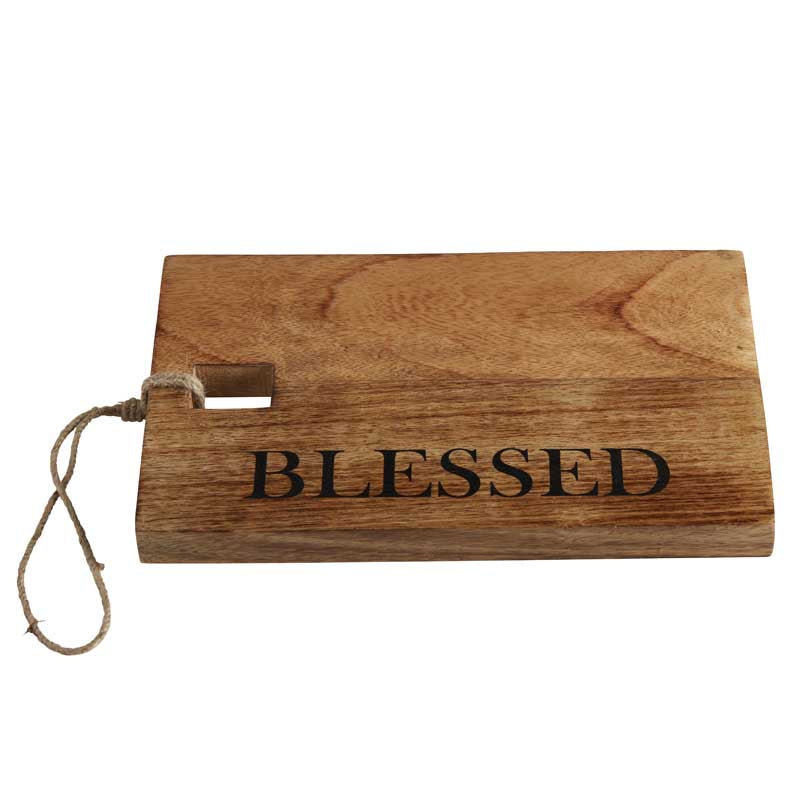 Wooden Chopping Board - Blessed
