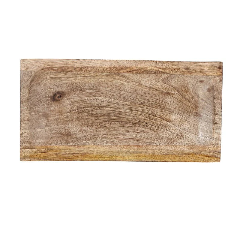 47th and Main Wooden Rectangle Tray - 29.5cm x 14cm