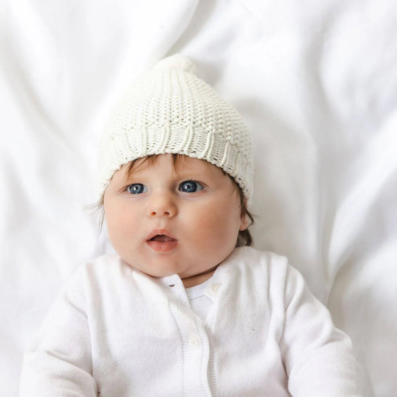 Di Lusso 100% Mini Moss Hat - Ivory