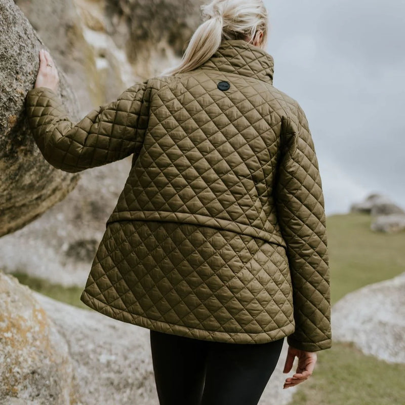 Moke Melissa Womens Quilted Jacket - Loden