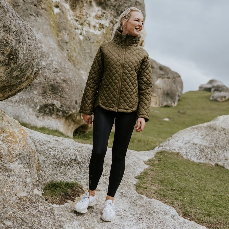 Moke Melissa Womens Quilted Jacket - Loden