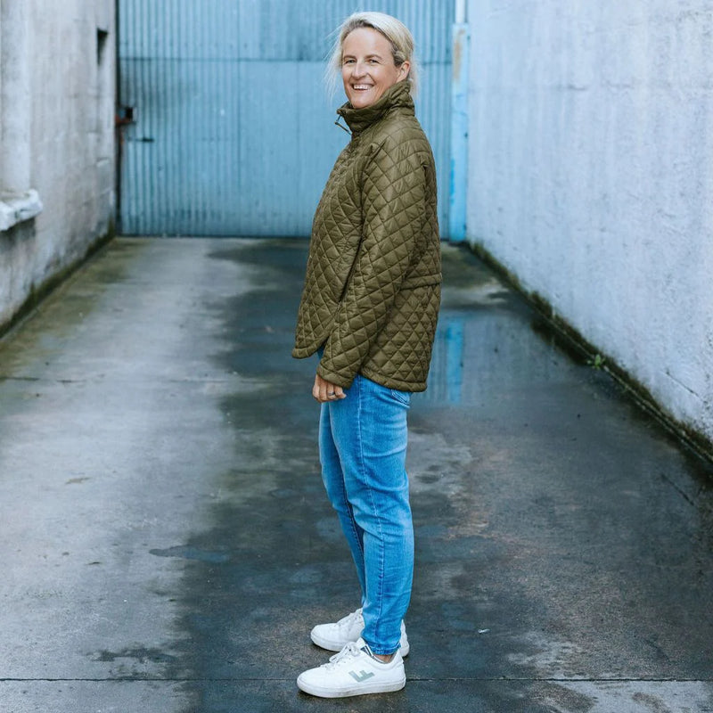 Moke Melissa Womens Quilted Jacket - Loden