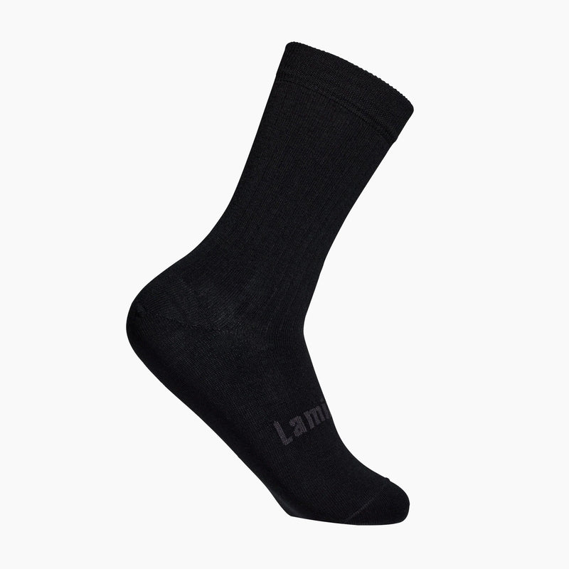 Lamington Merino Crew Socks - Man - Black