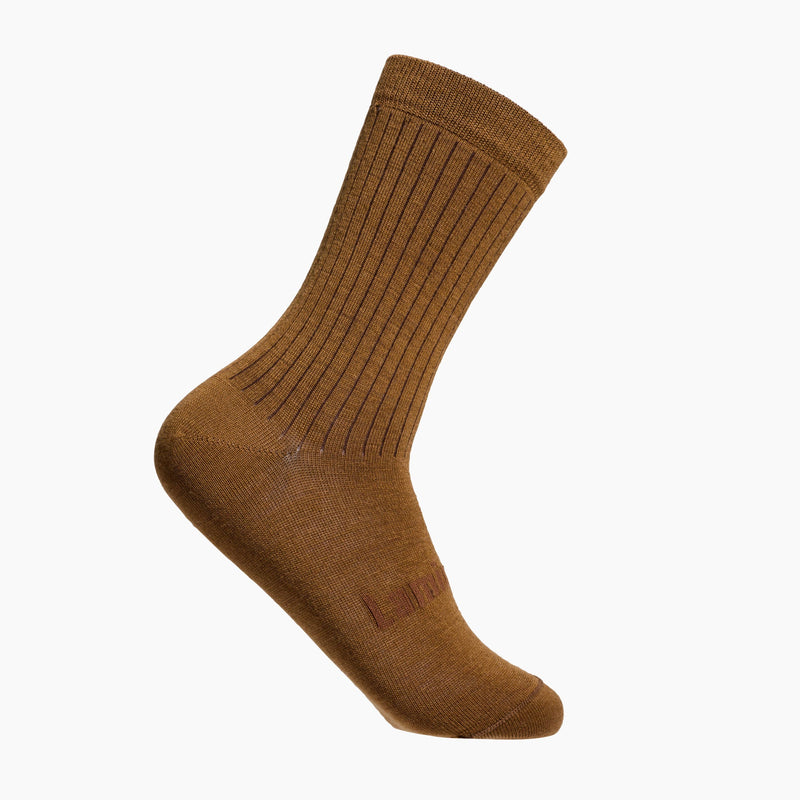 Lamington Merino Crew Socks - Mens - Walnut