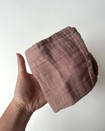 Babu Muslin Wash Cloth - 3 Pack - Marigold/Mocha/Oat