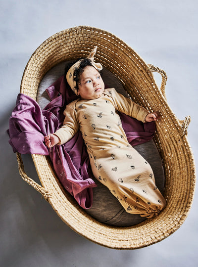 LFOH Newcomer Baby Gown - Wheat Marle Fruit N Veg
