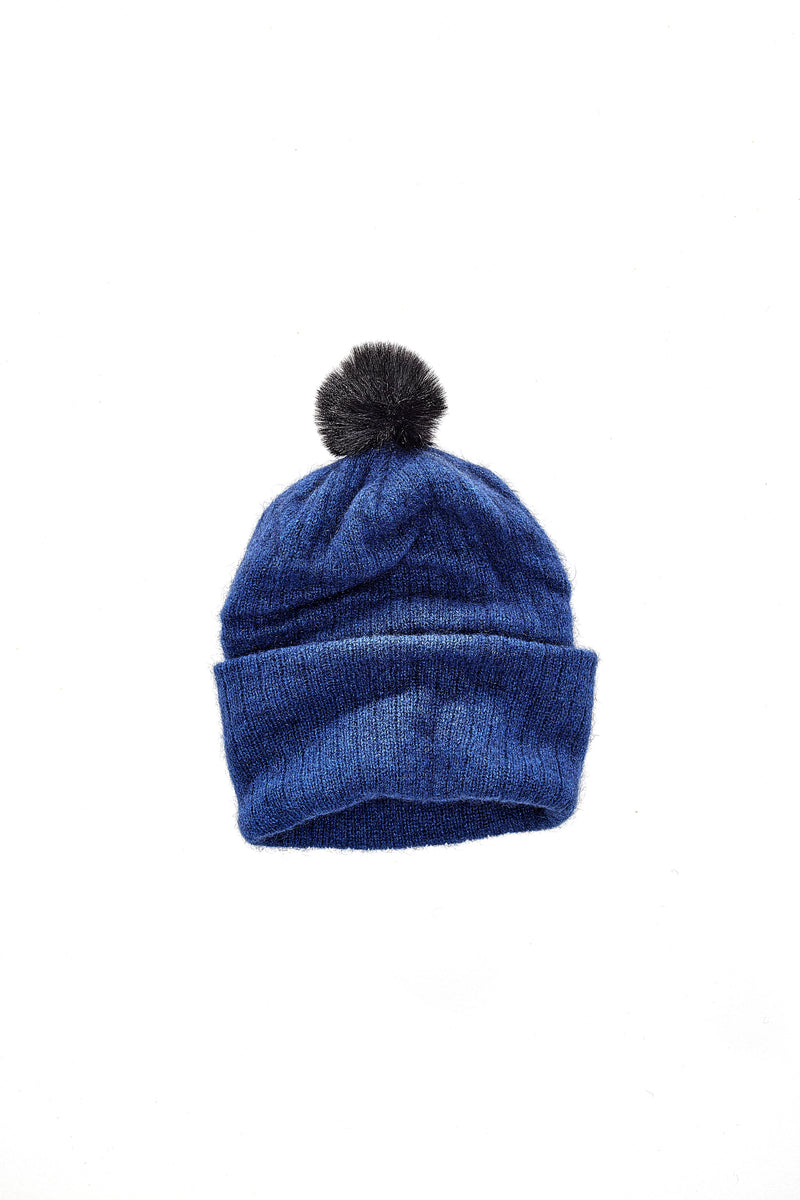 Childs Possum Pom Pom Beanie - Ocean