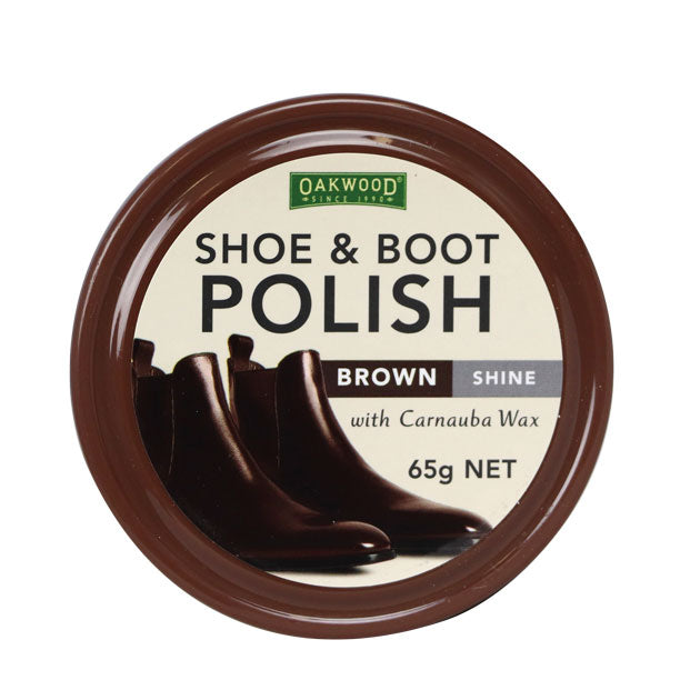 Oakwood Shoe and Boot Polish - Brown 65g