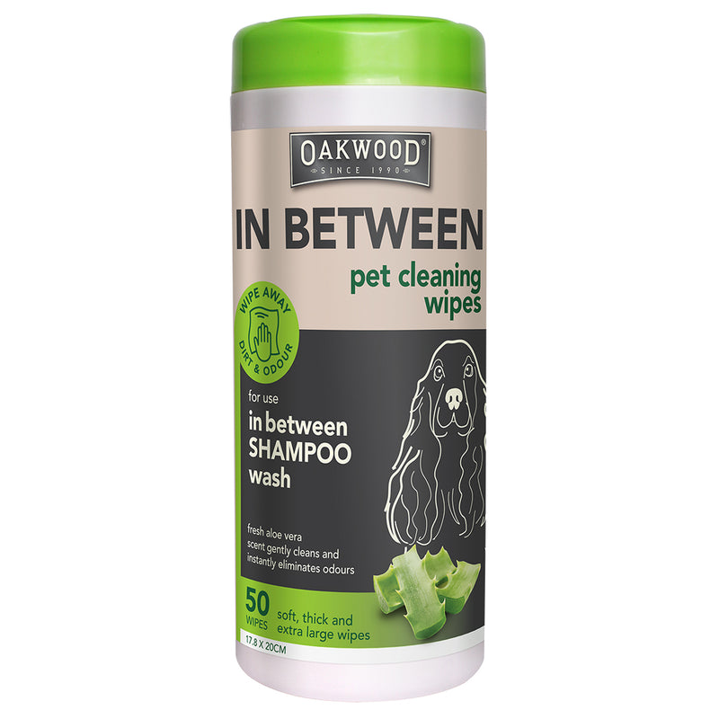 Oakwood Pet Wipes 50pk (17.8x20cm)