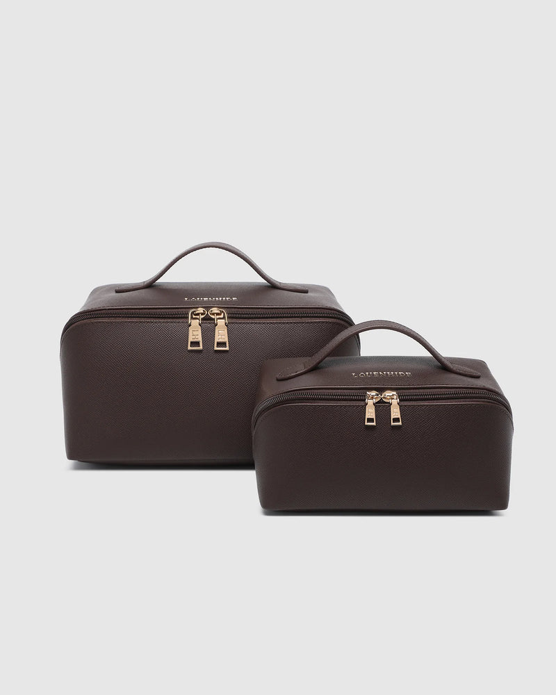 Louenhide Ellis Cosmetic Bag - Chocolate