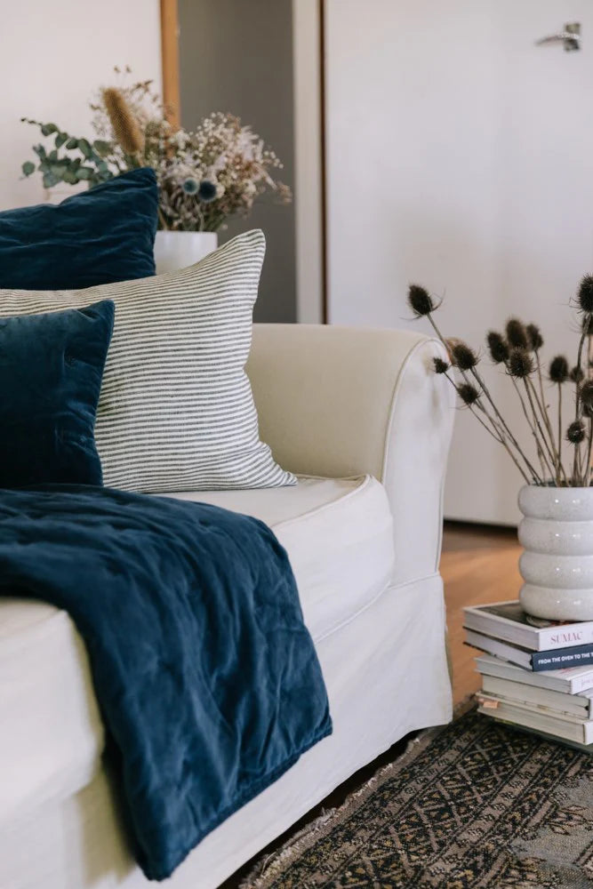 Mason Bee Velvet Throw