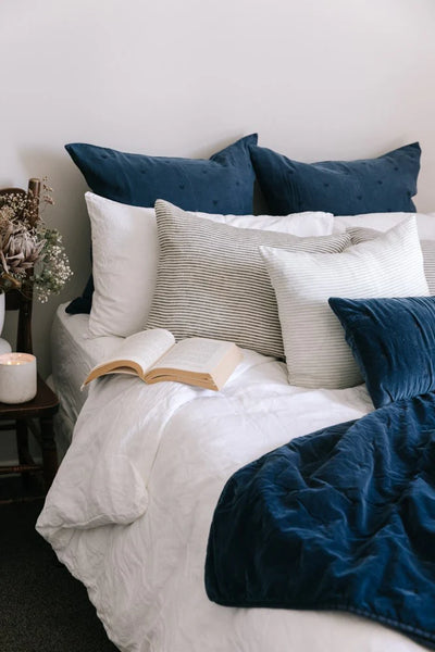 Mason Bee Velvet Throw
