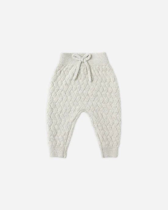 Quincy Mae - Knit Pant - Heathered Blue