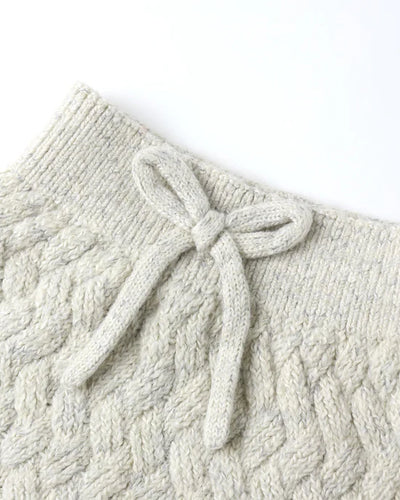 Quincy Mae - Knit Pant - Heathered Blue