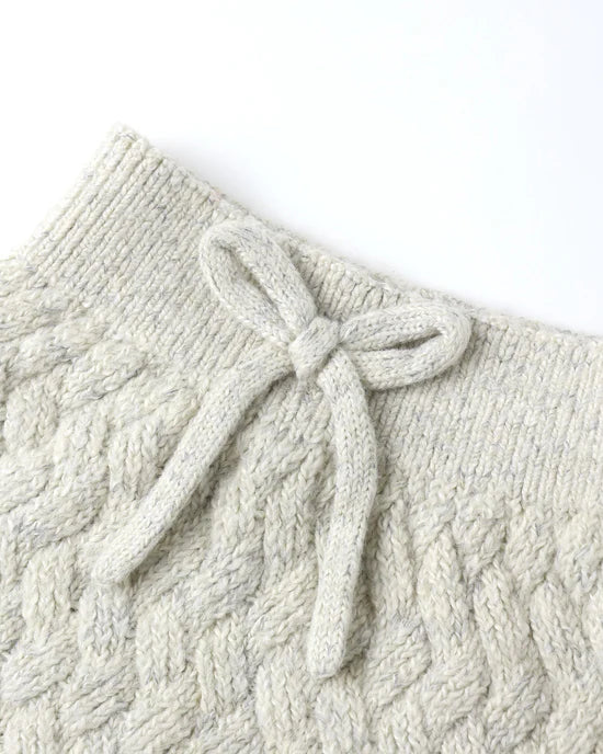 Quincy Mae - Knit Pant - Heathered Blue