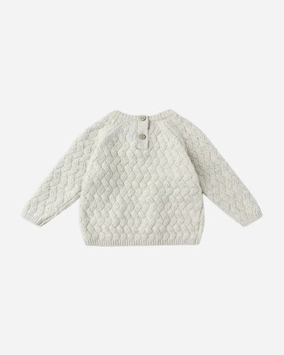 Quincy Mae - Knit Sweater - Heathered Blue