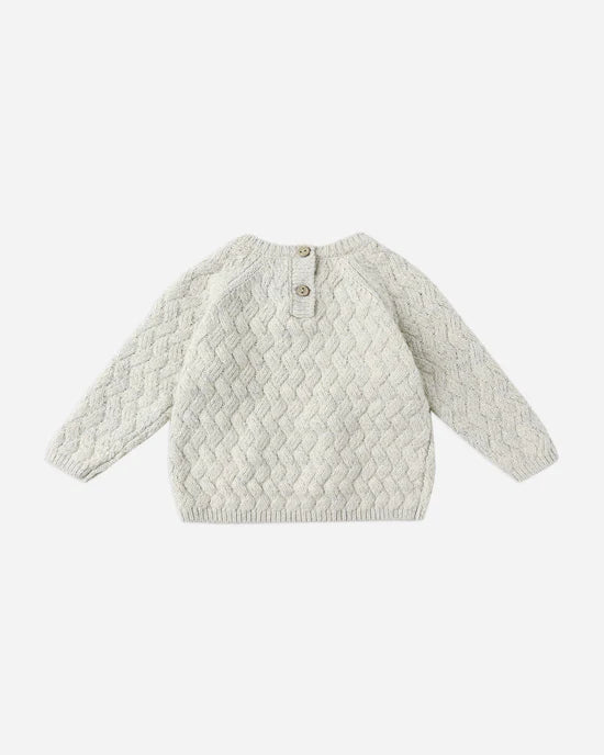 Quincy Mae - Knit Sweater - Heathered Blue