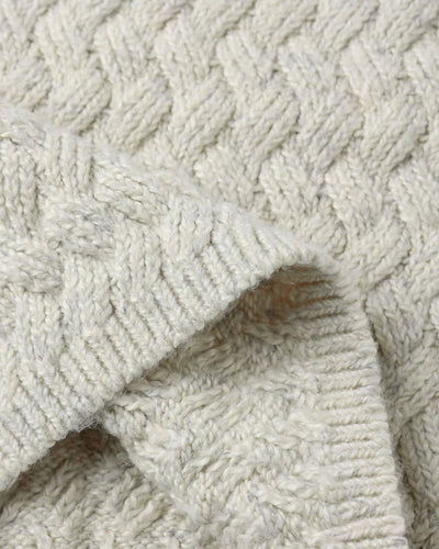 Quincy Mae - Knit Sweater - Heathered Blue