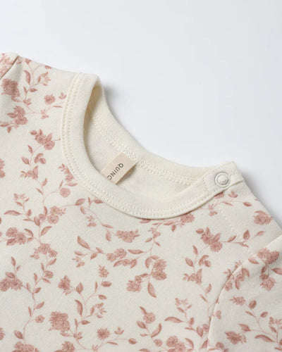 Quincy Mae - Jersey Bodysuit - 2 Pack - French Garden - Rose Stripe