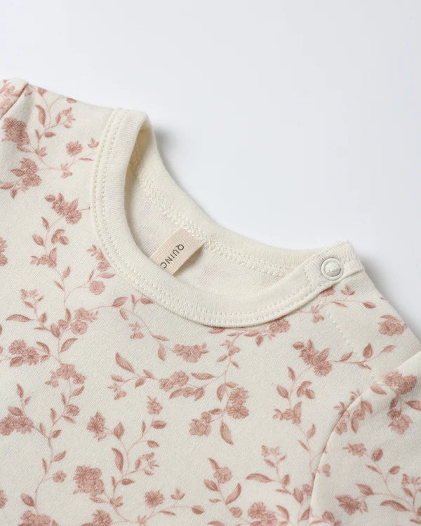 Quincy Mae - Jersey Bodysuit - 2 Pack - French Garden - Rose Stripe