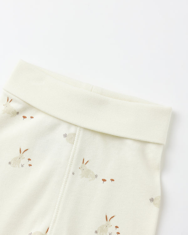 Quincy Mae - Side Snap Bodysuit and Pant Set - Bunnies